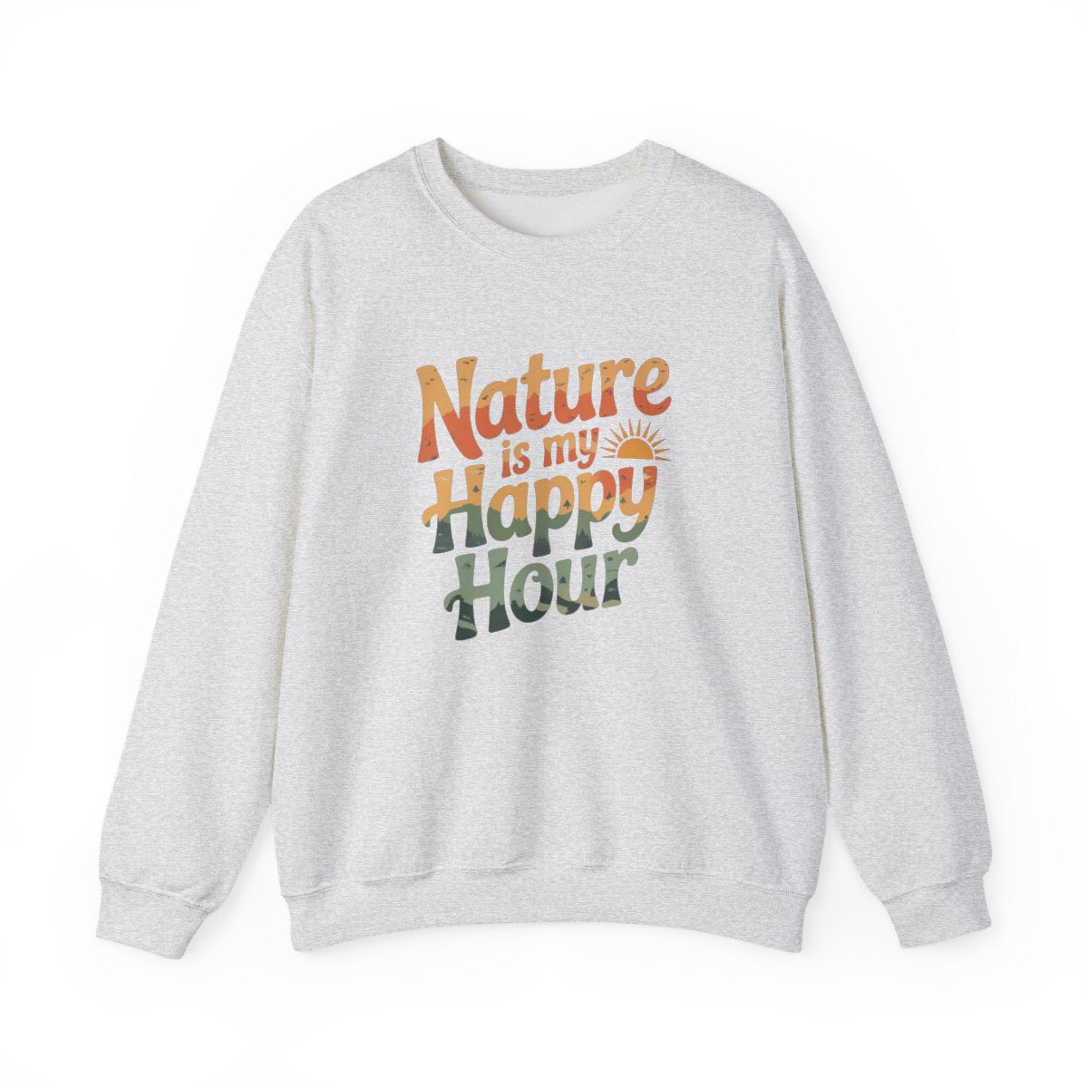 Nature Is My Happy Hour Camping Sweatshirt - t165a25