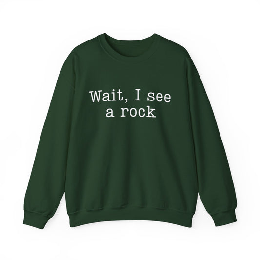 Wait I See a Rock Funny Hiking Sweatshirt - t420a25