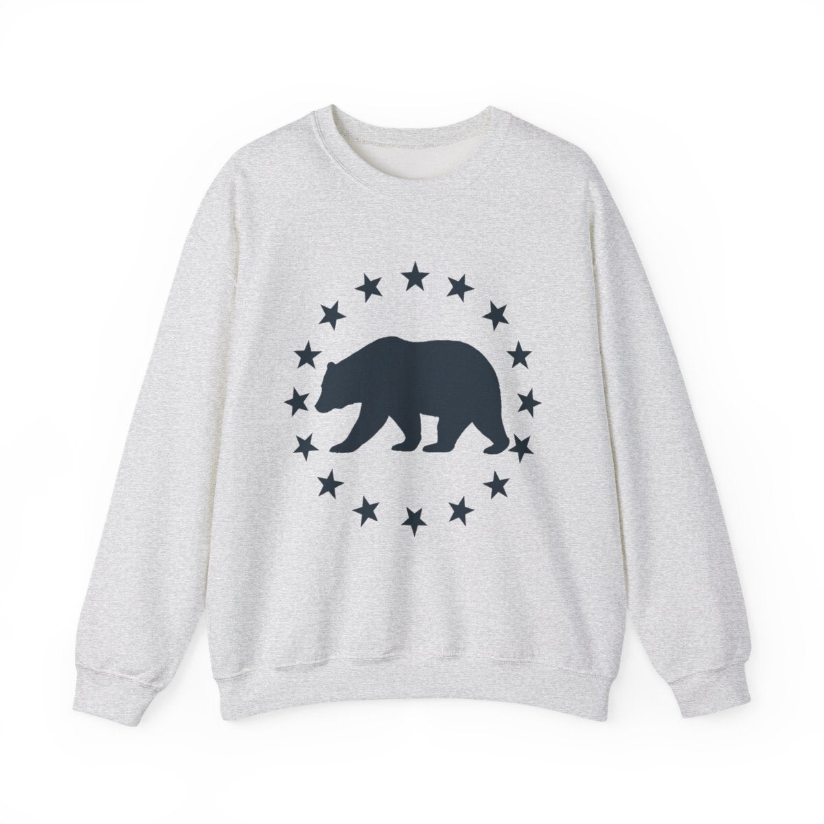 Bear and Stars Patriotic Sweatshirt for Outdoor Lovers - t427a25