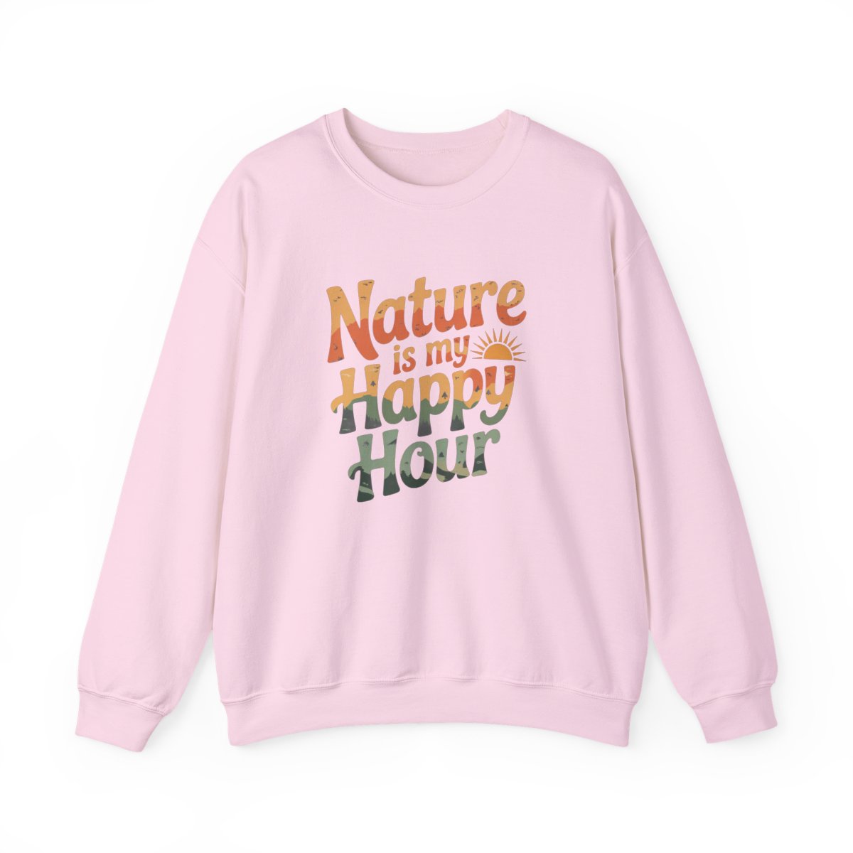 Nature Is My Happy Hour Camping Sweatshirt - t165a25
