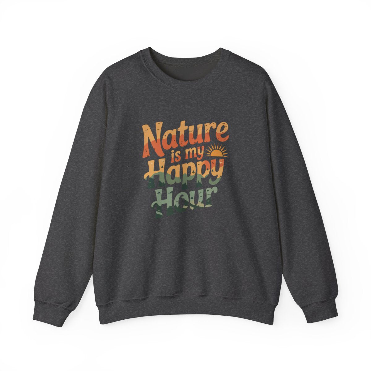 Nature Is My Happy Hour Camping Sweatshirt - t165a25