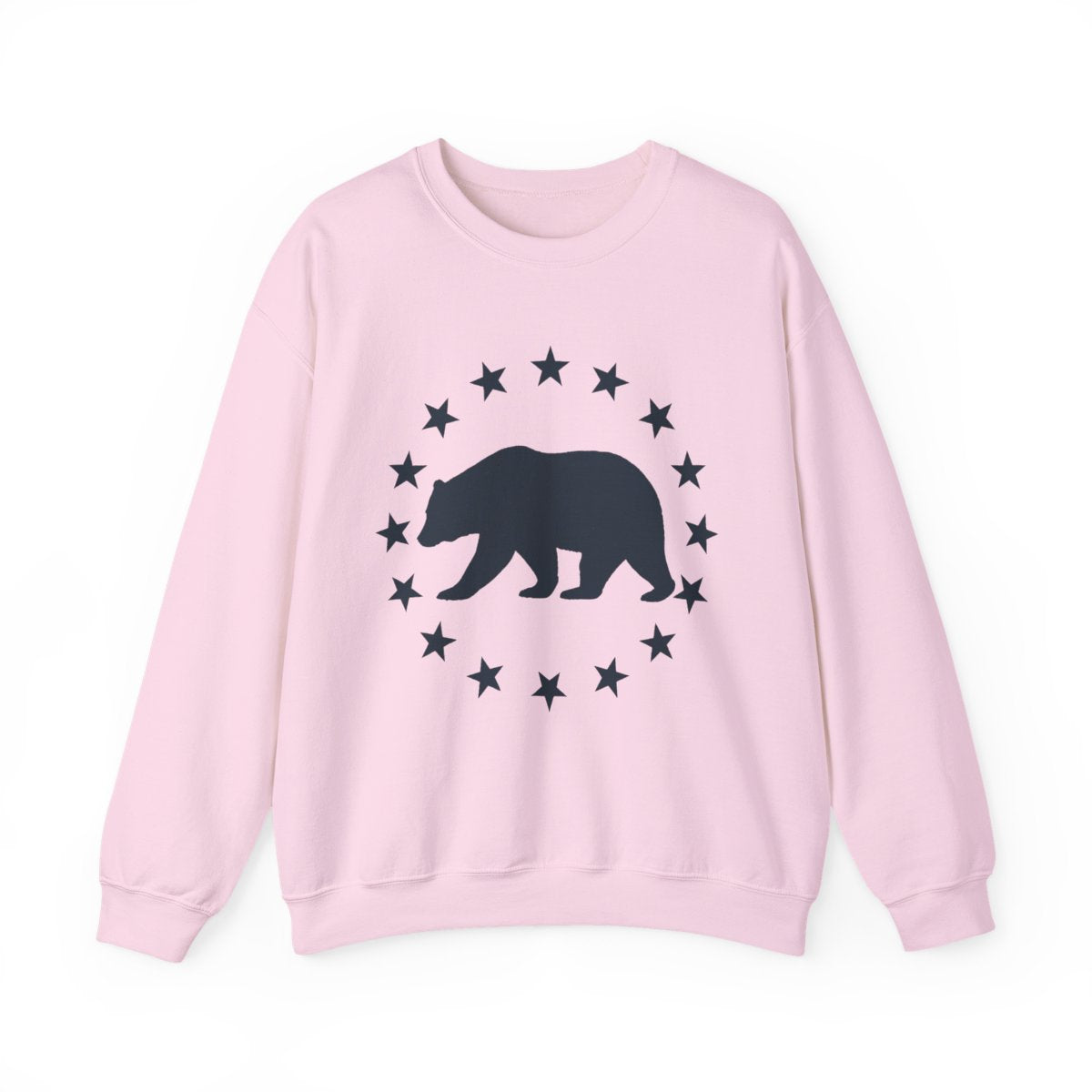 Bear and Stars Patriotic Sweatshirt for Outdoor Lovers - t427a25