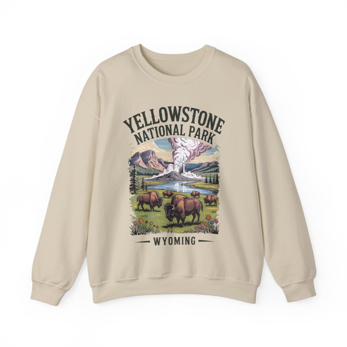Yellowstone National Park Hiking Sweatshirt - t282a25