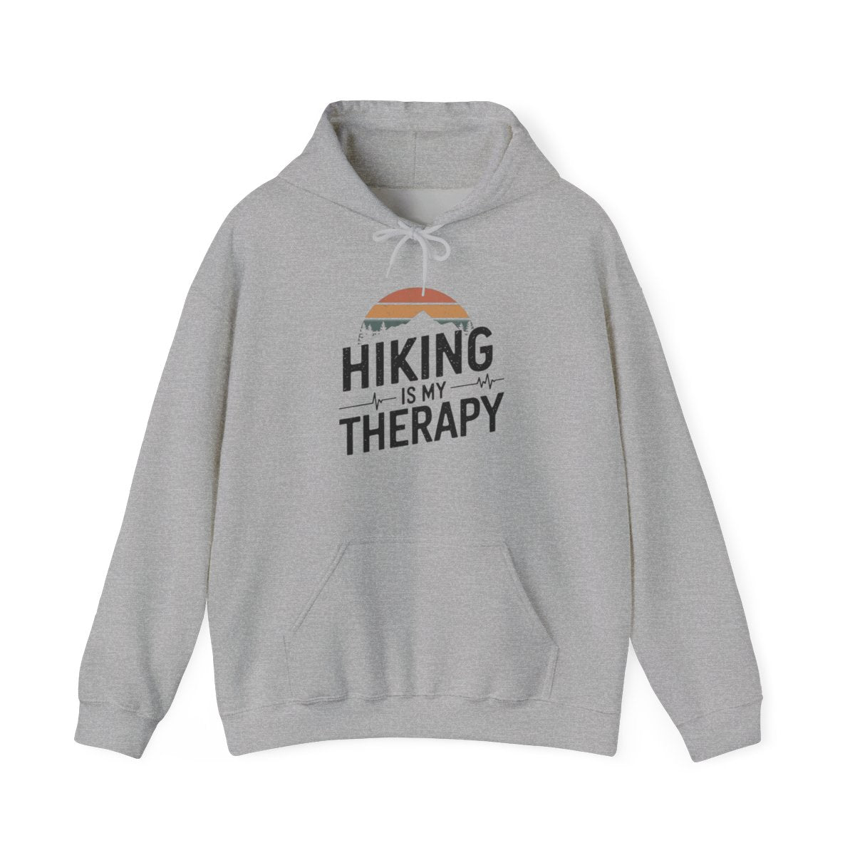 Hiking Is My Therapy Adventure Hoodie for Outdoor Enthusiasts - t52a25