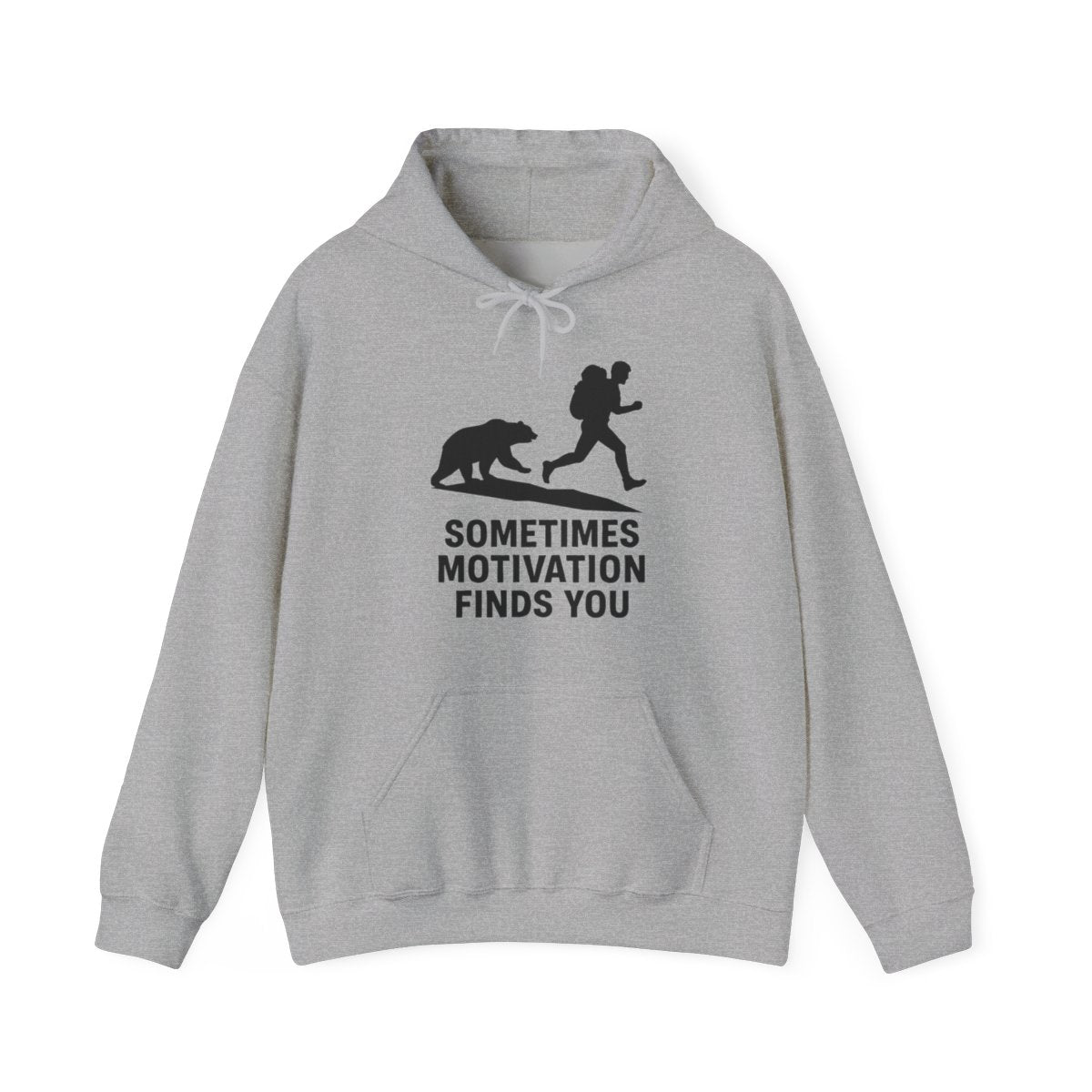 Sometimes Motivation Finds You Hoodie - Funny Hiking Gift - t268a25