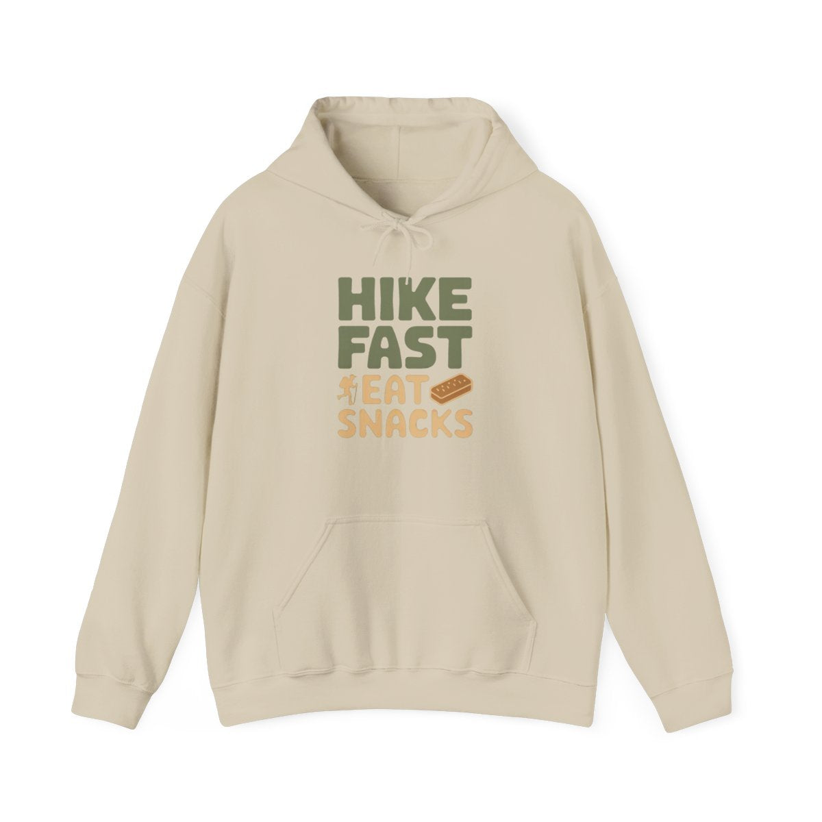 Hike Fast Eat Snacks Funny Outdoor Adventure Hoodie - t49a25