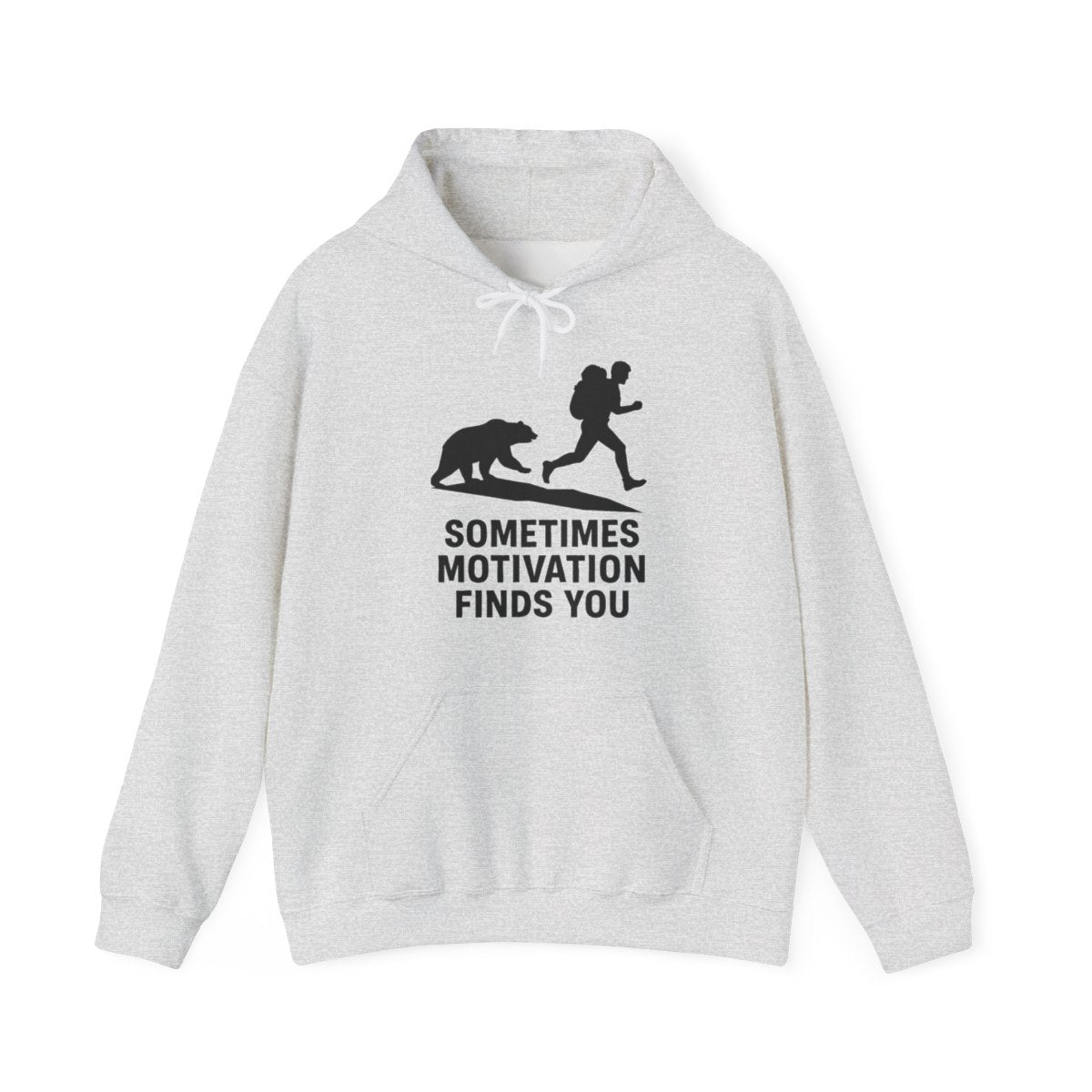 Sometimes Motivation Finds You Hoodie - Funny Hiking Gift - t268a25
