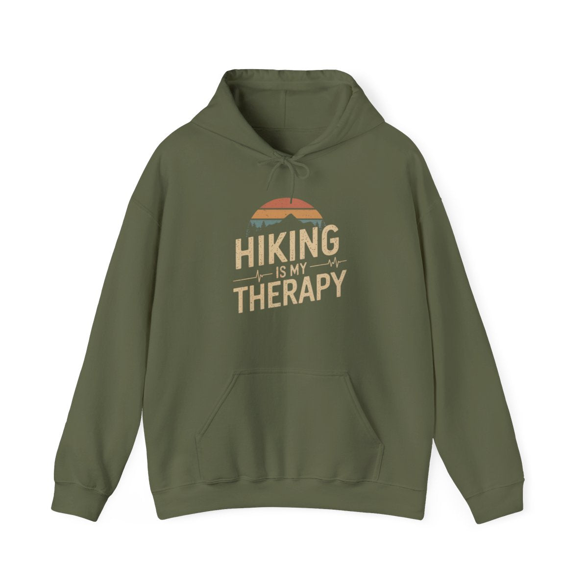 Hiking Is My Therapy Adventure Hoodie for Outdoor Enthusiasts - t52a25