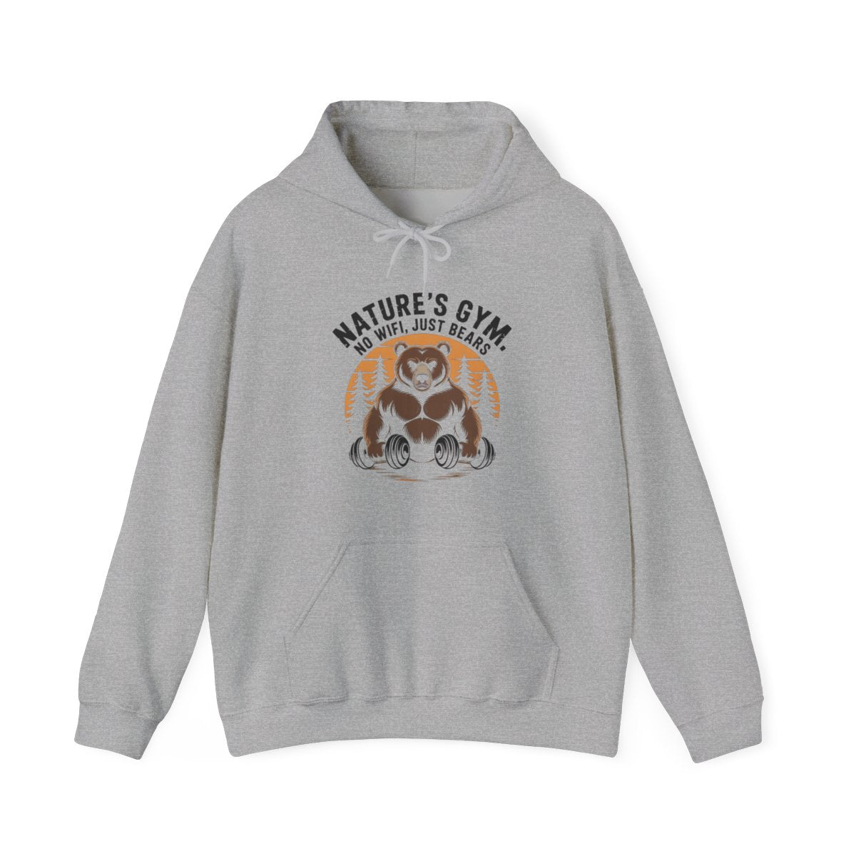 Nature’s Gym No WiFi Just Bears Hiking Hoodie - t173a25