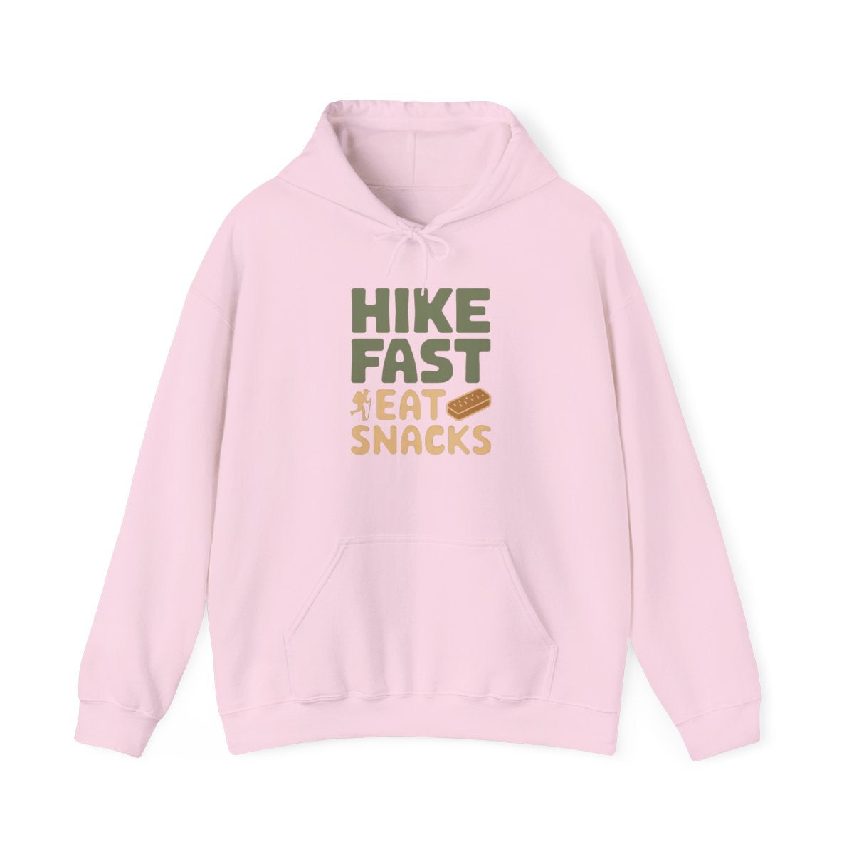 Hike Fast Eat Snacks Funny Outdoor Adventure Hoodie - t49a25