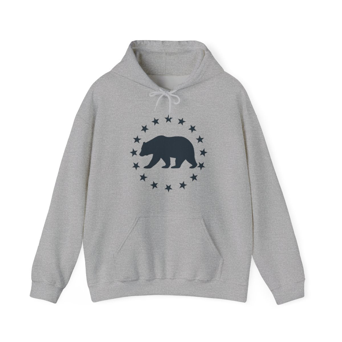 Bear and Stars Patriotic Hoodie for Outdoor Lovers - t427a25