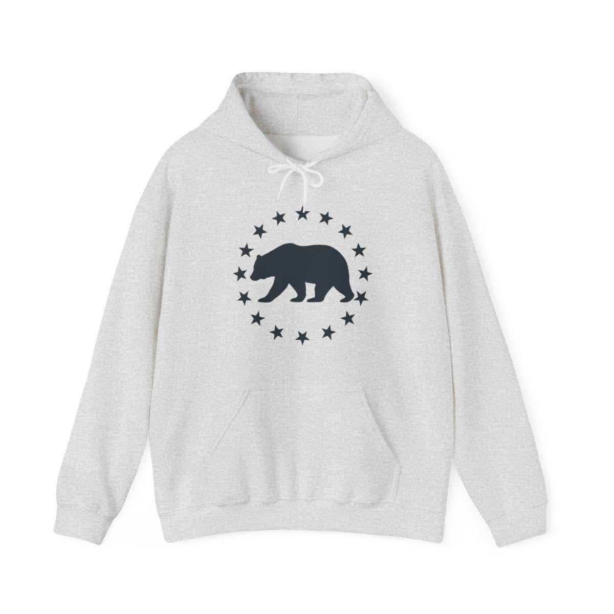 Bear and Stars Patriotic Hoodie for Outdoor Lovers - t427a25