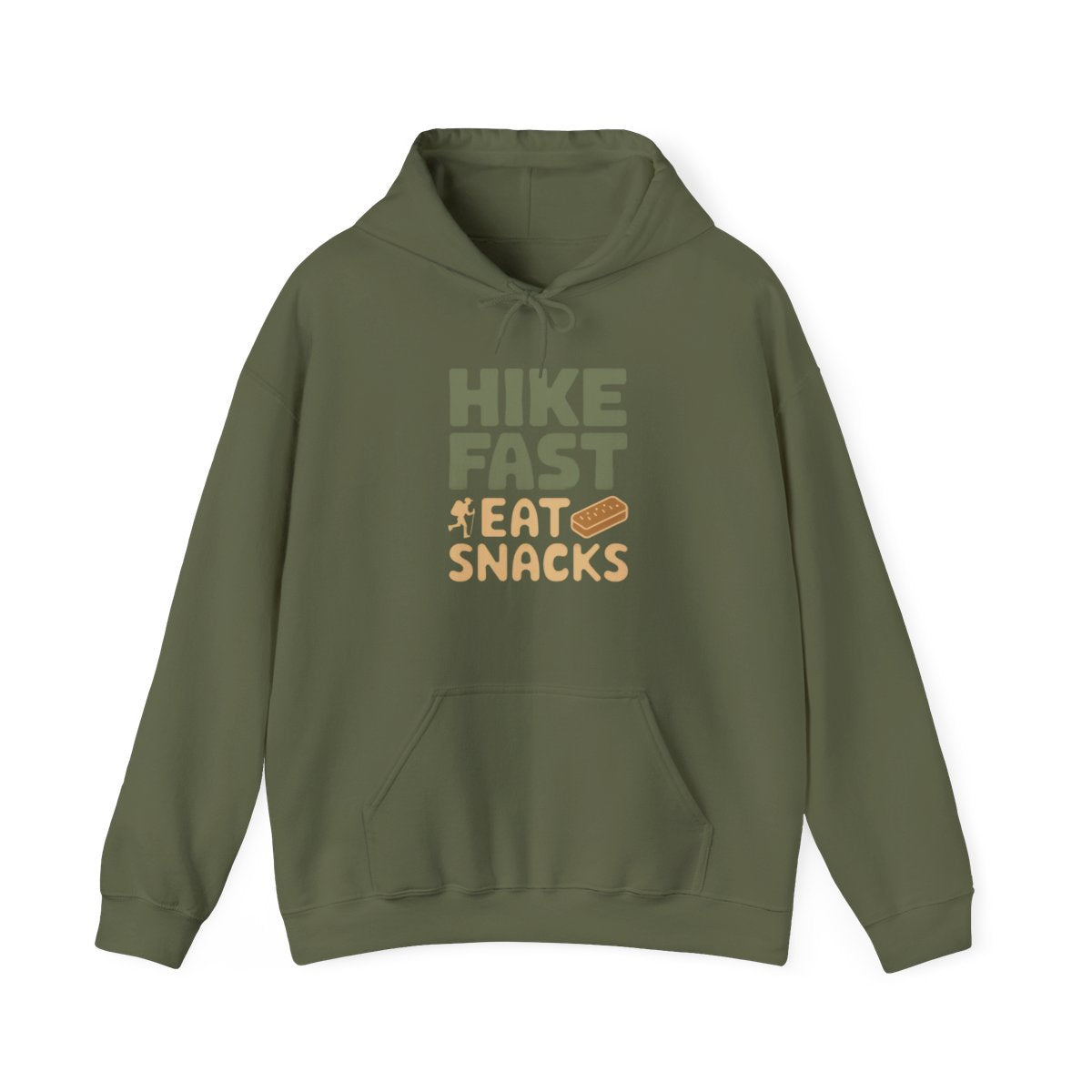 Hike Fast Eat Snacks Funny Outdoor Adventure Hoodie - t49a25