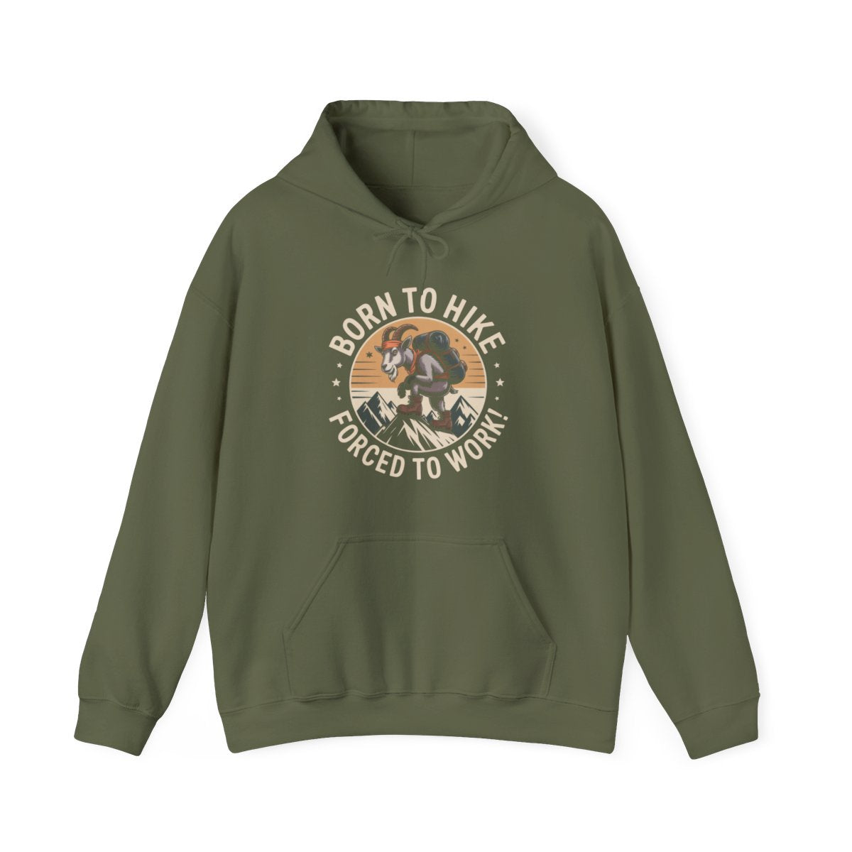 Born to Hike Forced to Work Hiking Hoodie - t277a25
