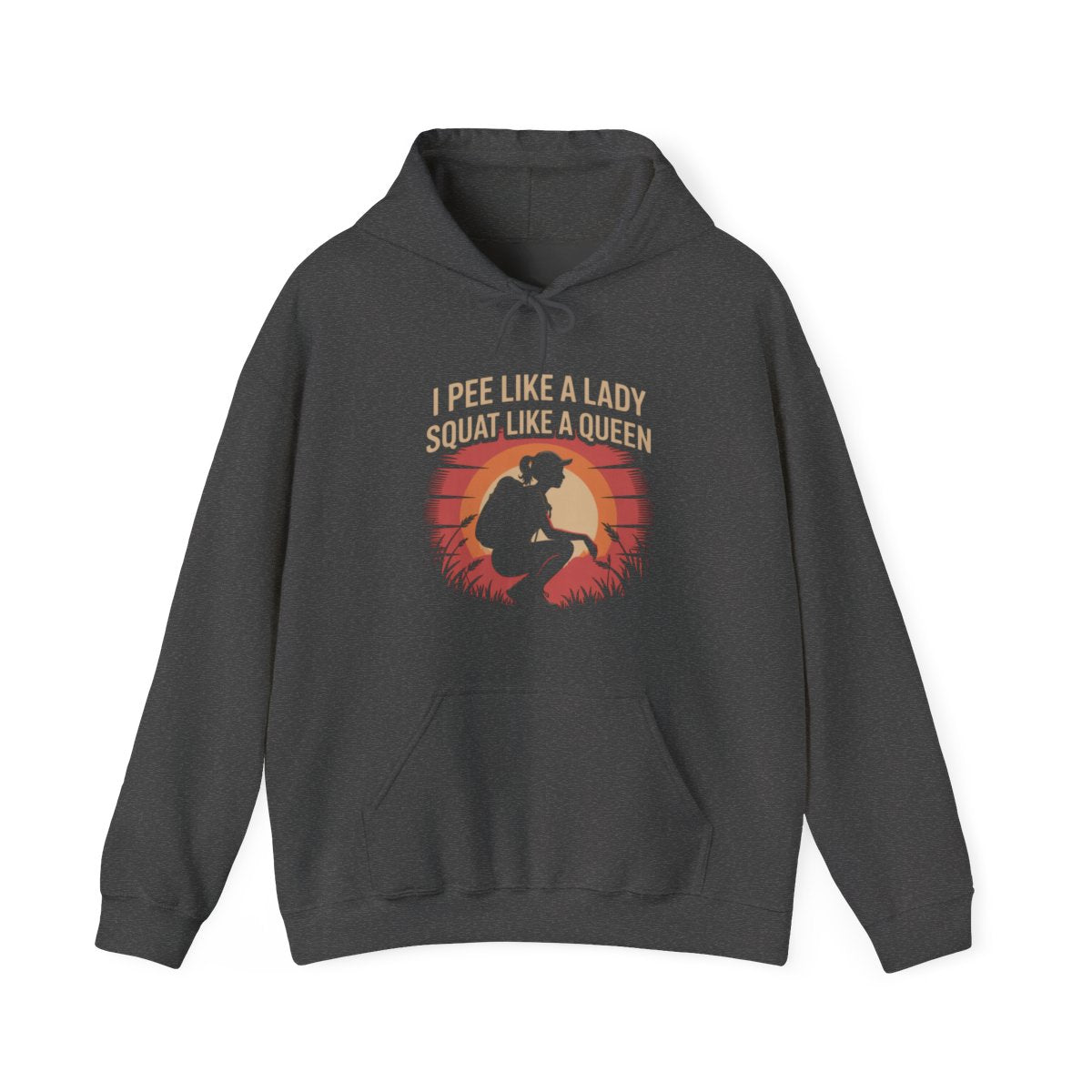 I Pee Like a Lady Squat Like a Queen Hiking Hoodie - t194a25