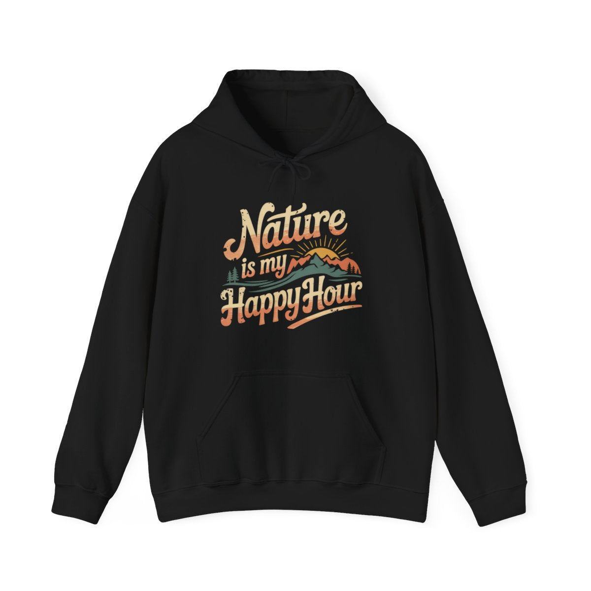 Nature Is My Happy Hour Camping Hoodie - t167a25