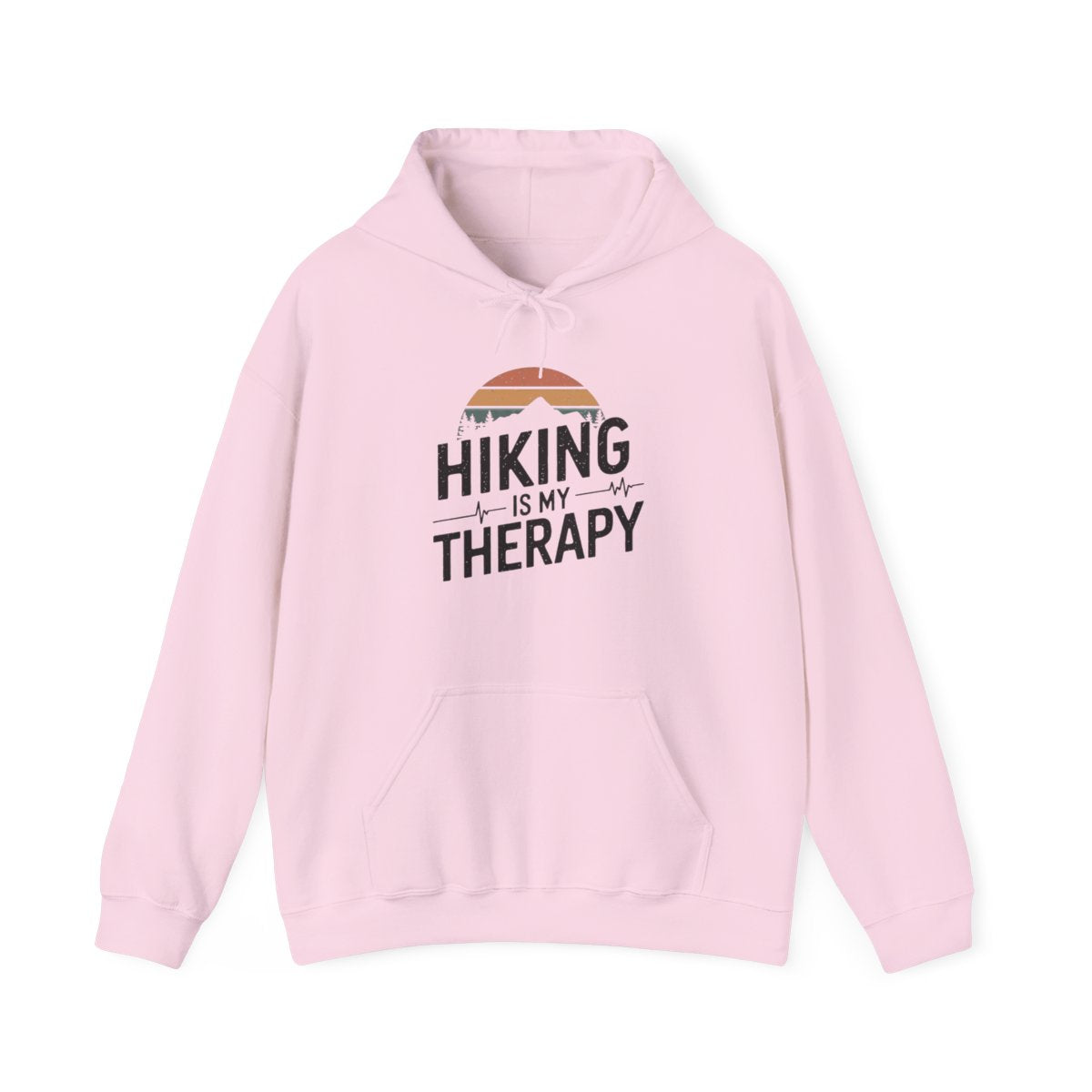 Hiking Is My Therapy Adventure Hoodie for Outdoor Enthusiasts - t52a25