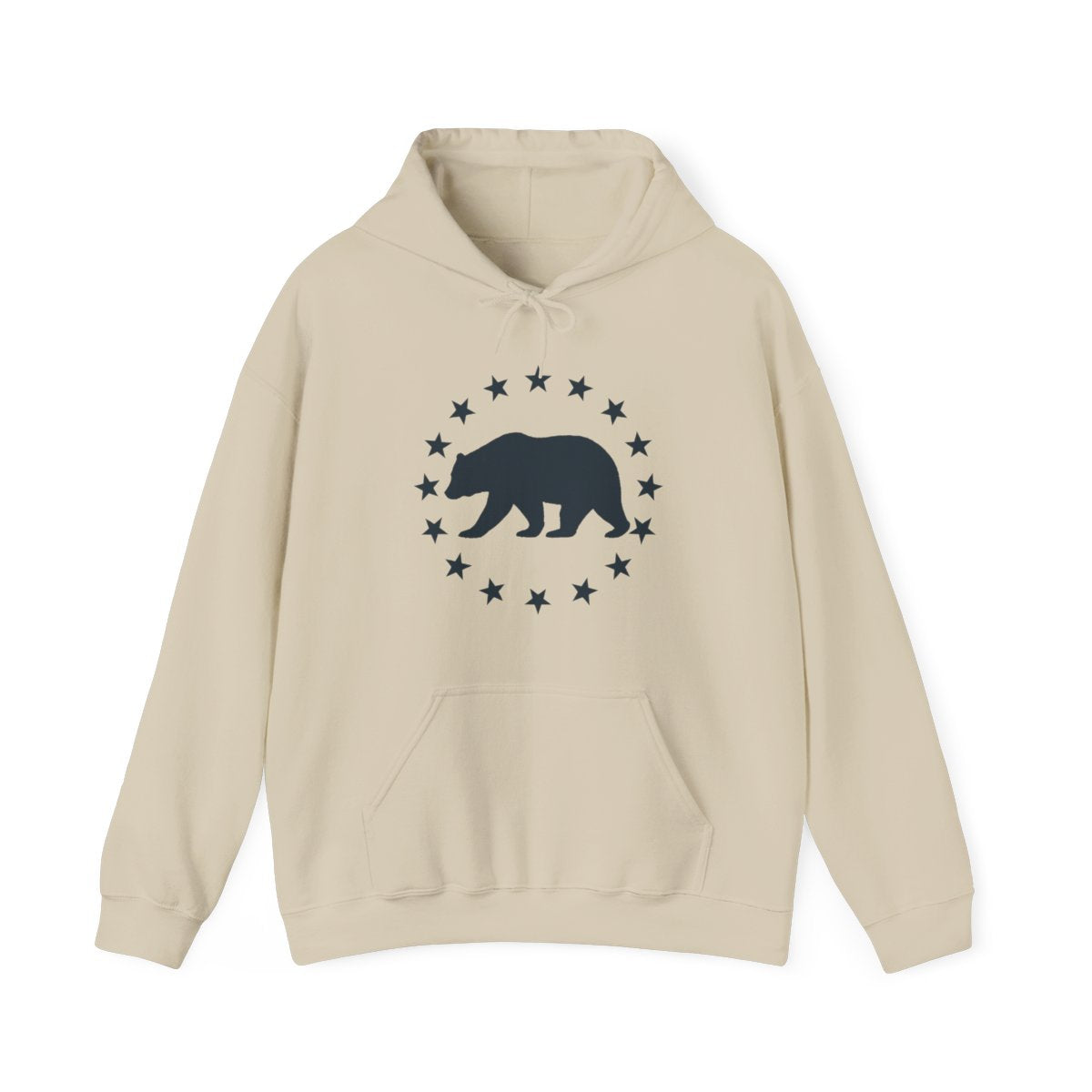 Bear and Stars Patriotic Hoodie for Outdoor Lovers - t427a25