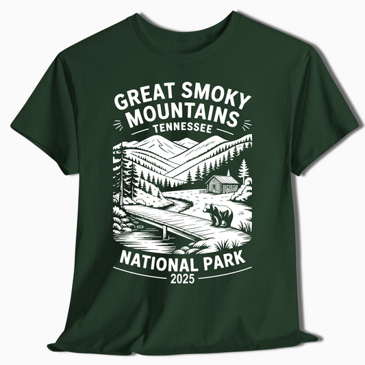 Great Smoky Mountains National Park T-Shirt - Custom Year - t376a25