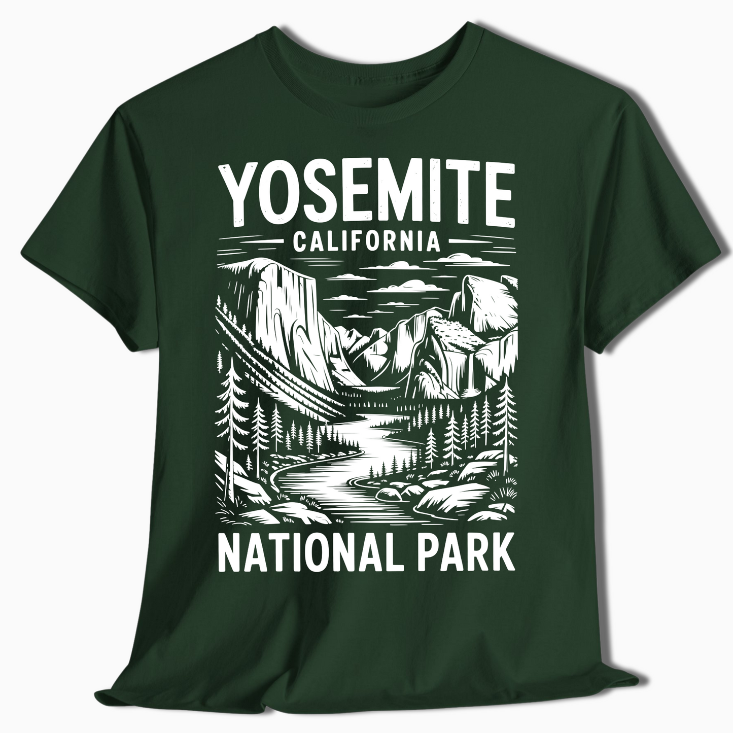 Minimalist Yosemite National Park Hiking Shirt - t284a25