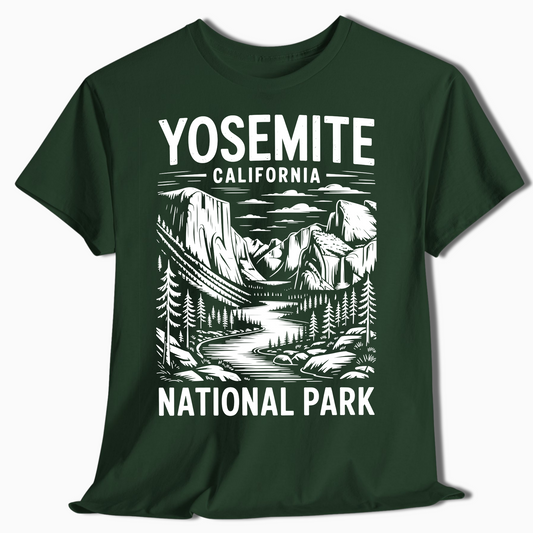 Minimalist Yosemite National Park Hiking Shirt - t284a25
