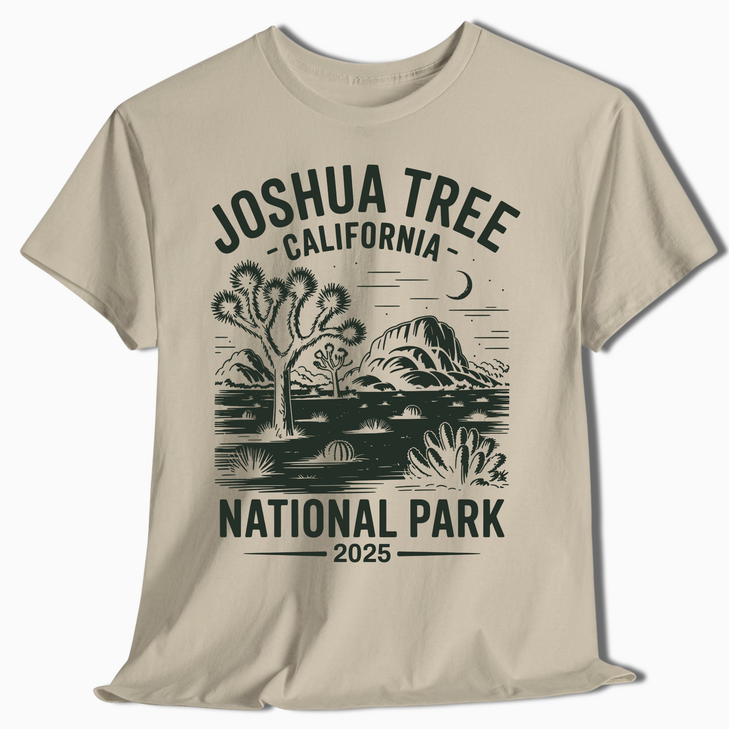 Joshua Tree California Tee - Custom Year Desert Scene - t366a25