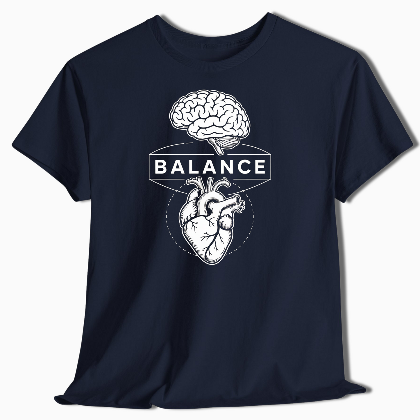 Balance Brain and Heart Shirt for Nature Lovers - t462a25