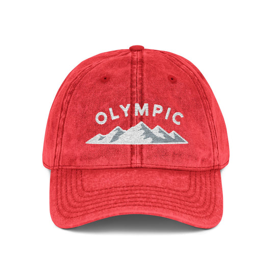 Olympic National Park Cap - Minimalist Mountain Design - t392a25