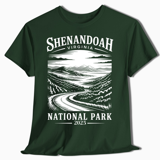 Shenandoah National Park 2025 T-Shirt - Custom Hiker Gift - t343a25
