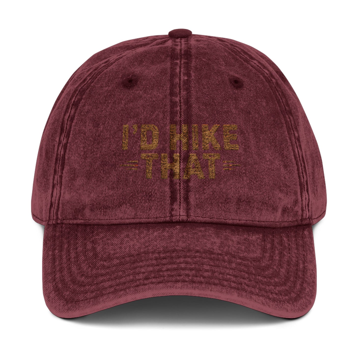 I'd Hike That Vintage Cap | Hiking Baseball Hat - t27a25