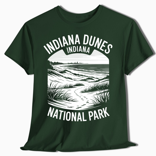Indiana Dunes Sand Trail T-Shirt - National Park Souvenir - t357a25