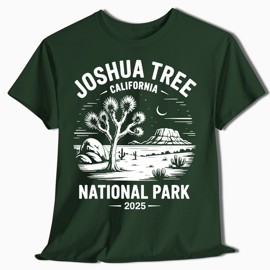 Joshua Tree California Desert Scene Tee - Custom Year - t365a25