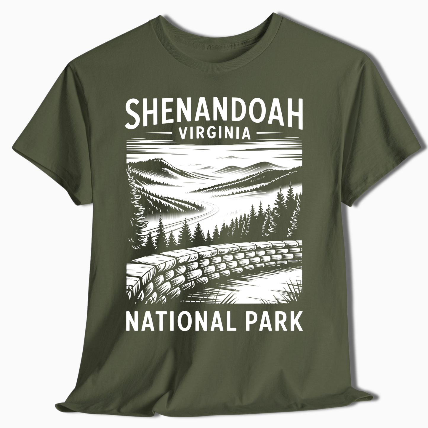 Shenandoah National Park T-Shirt - Skyline Drive Scenic Gift - t347a25