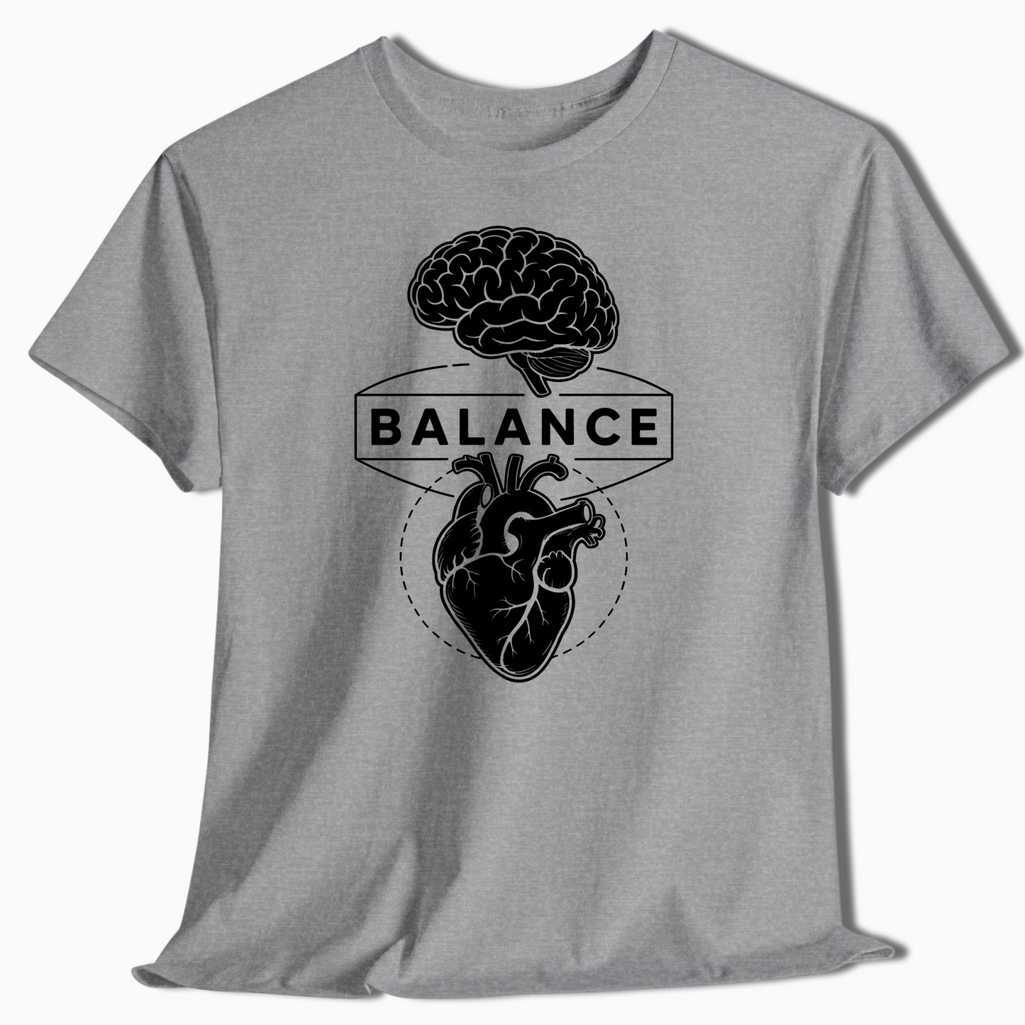 Balance Brain and Heart Shirt for Nature Lovers - t462a25