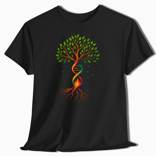 DNA Tree of Life Nature Shirt - Cosmic Spiritual Outdoors Tee - t456a25