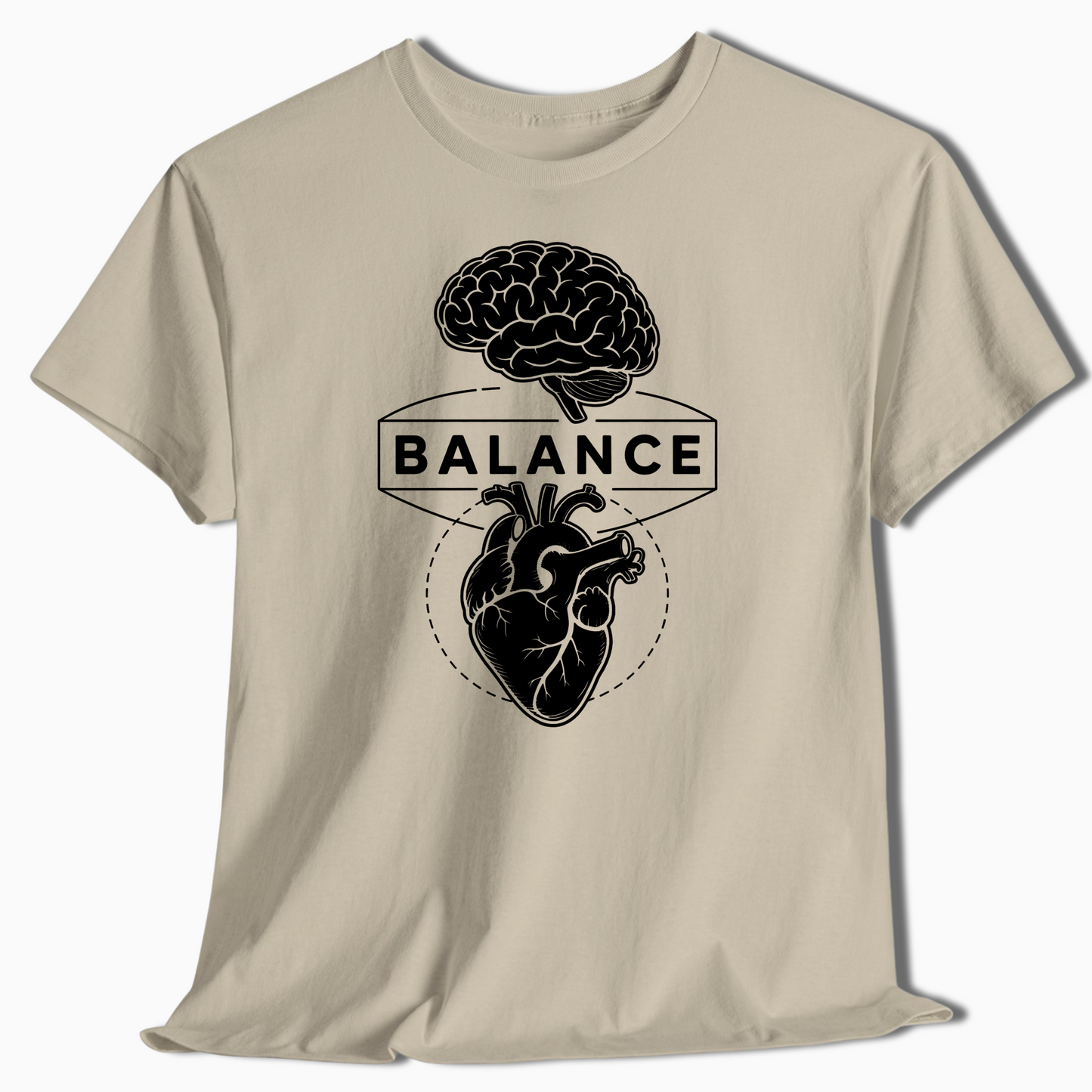 Balance Brain and Heart Shirt for Nature Lovers - t462a25