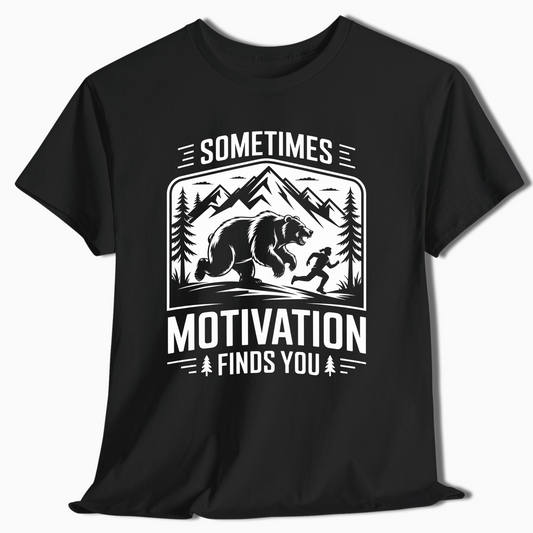 Sometimes Motivation Finds You Mountain Hiking Shirt - t414a25