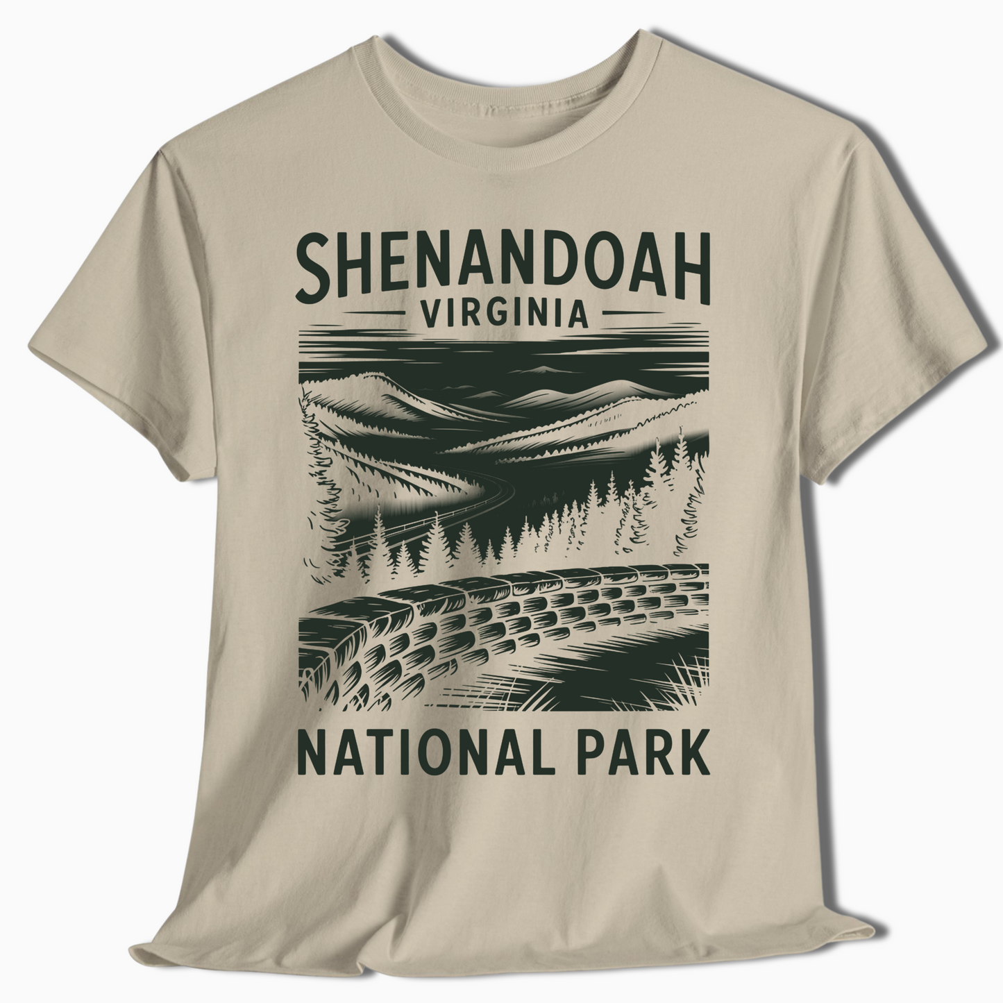 Shenandoah National Park T-Shirt - Skyline Drive Scenic Gift - t347a25