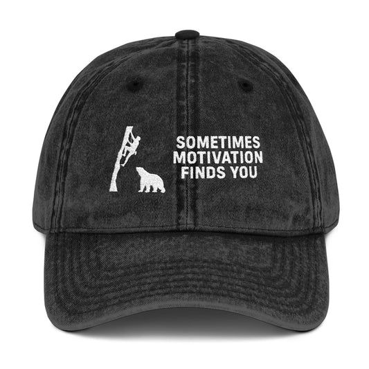 Sometimes Motivation Finds You Rock Climbing Cap - t269a25