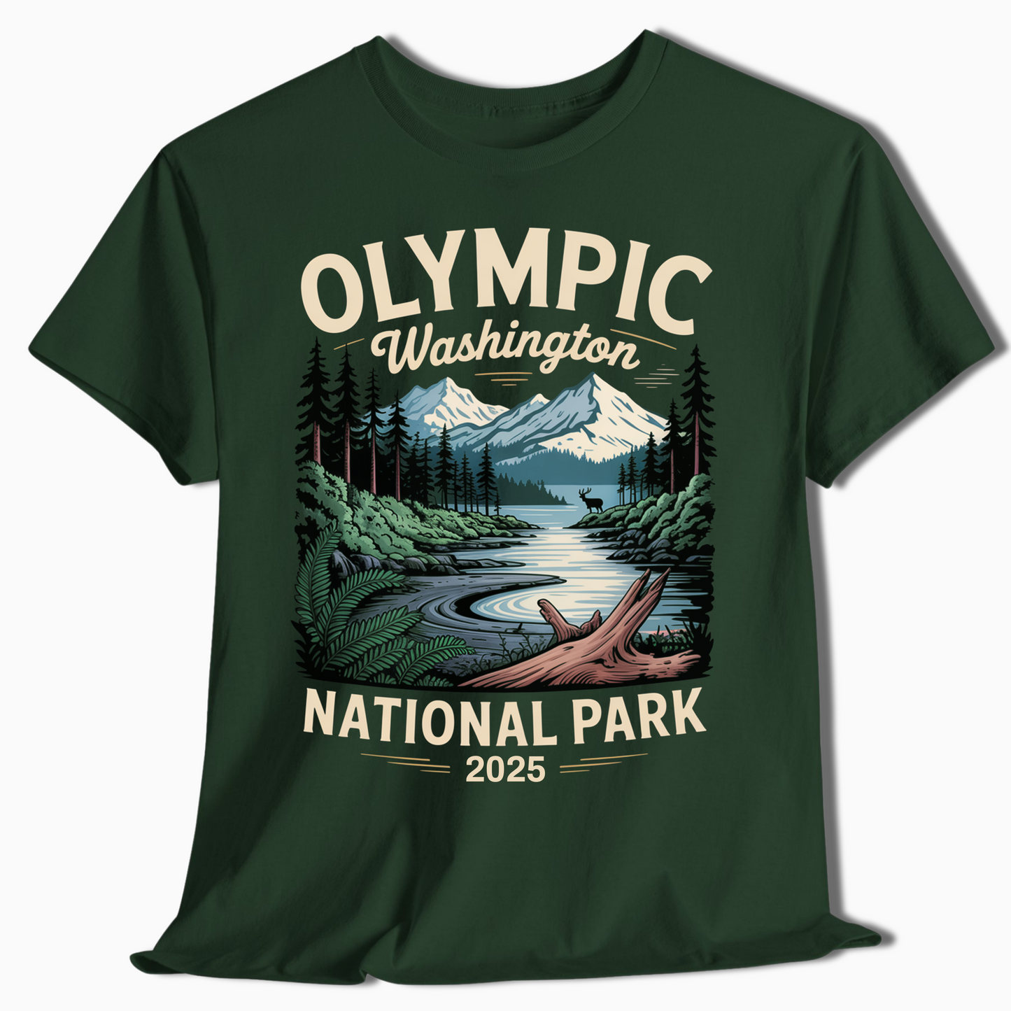 Olympic National Park Custom Year Shirt for Campers & Hikers - t371a25