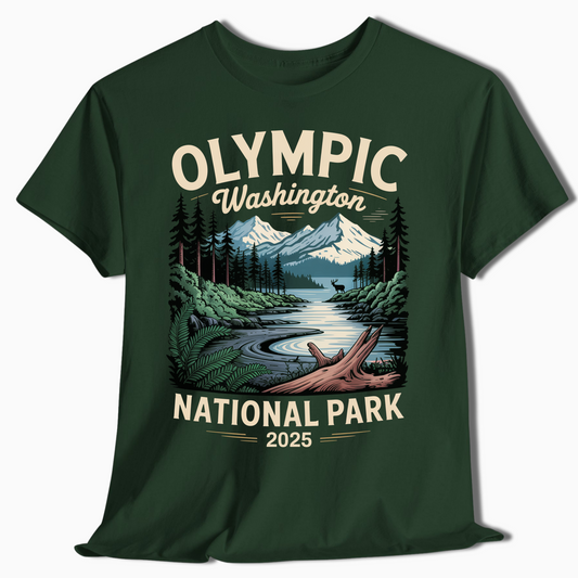 Olympic National Park Custom Year Shirt for Campers & Hikers - t371a25