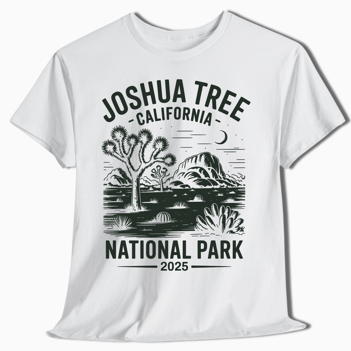 Joshua Tree California Tee - Custom Year Desert Scene - t366a25