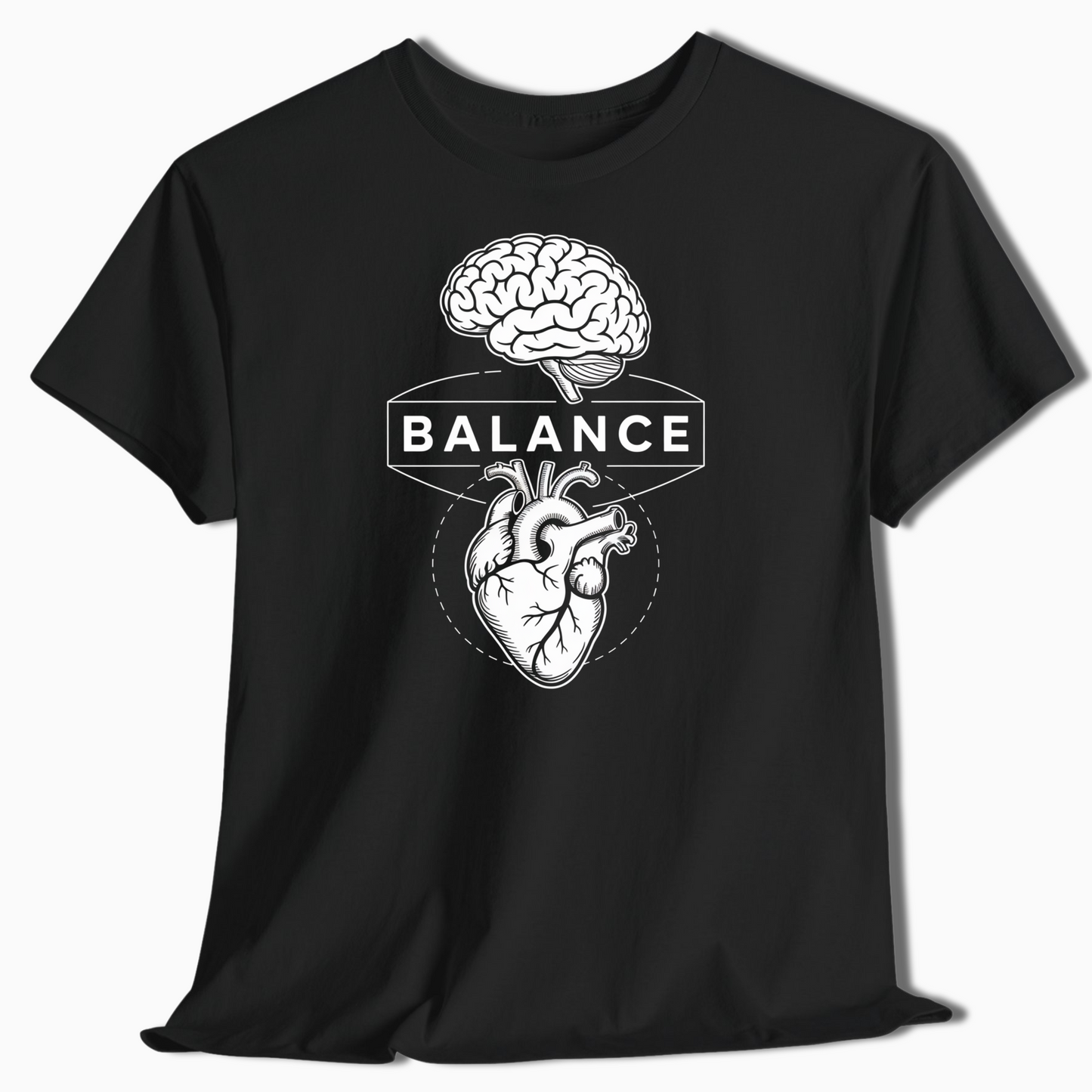 Balance Brain and Heart Shirt for Nature Lovers - t462a25