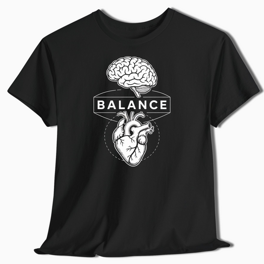 Balance Brain and Heart Shirt for Nature Lovers - t462a25