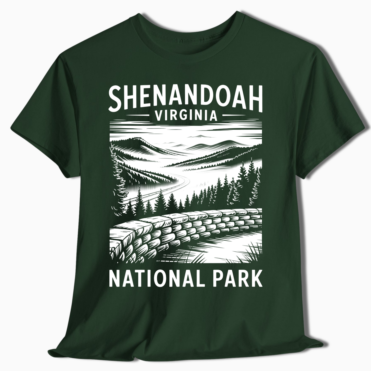 Shenandoah National Park T-Shirt - Skyline Drive Scenic Gift - t347a25