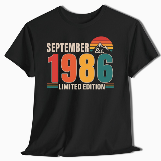 Personalized Vintage Birthday Shirt - Custom Year & Month - t418a25