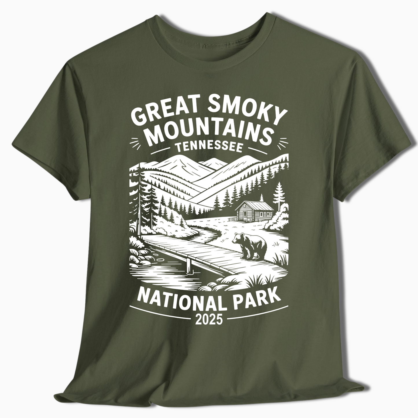 Great Smoky Mountains National Park T-Shirt - Custom Year - t376a25