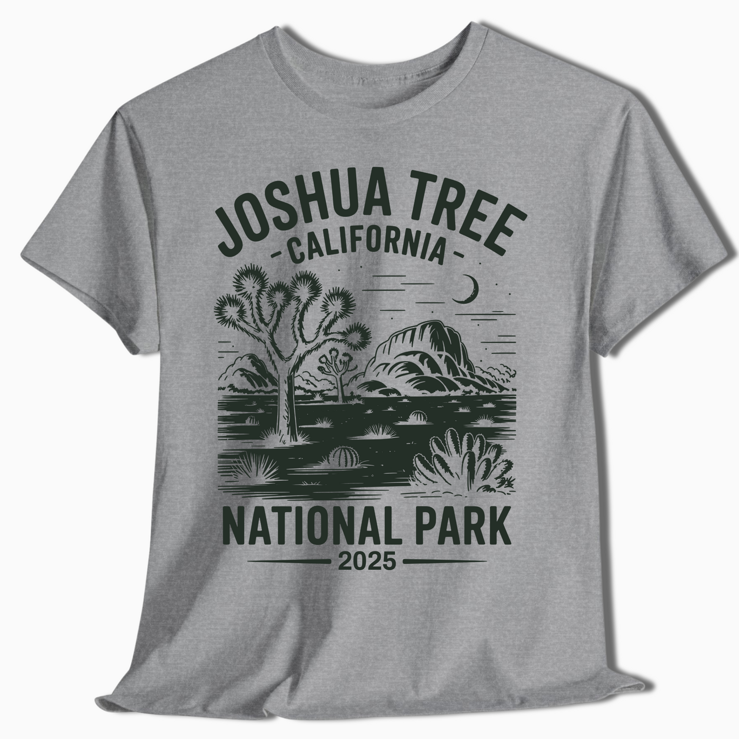 Joshua Tree California Tee - Custom Year Desert Scene - t366a25