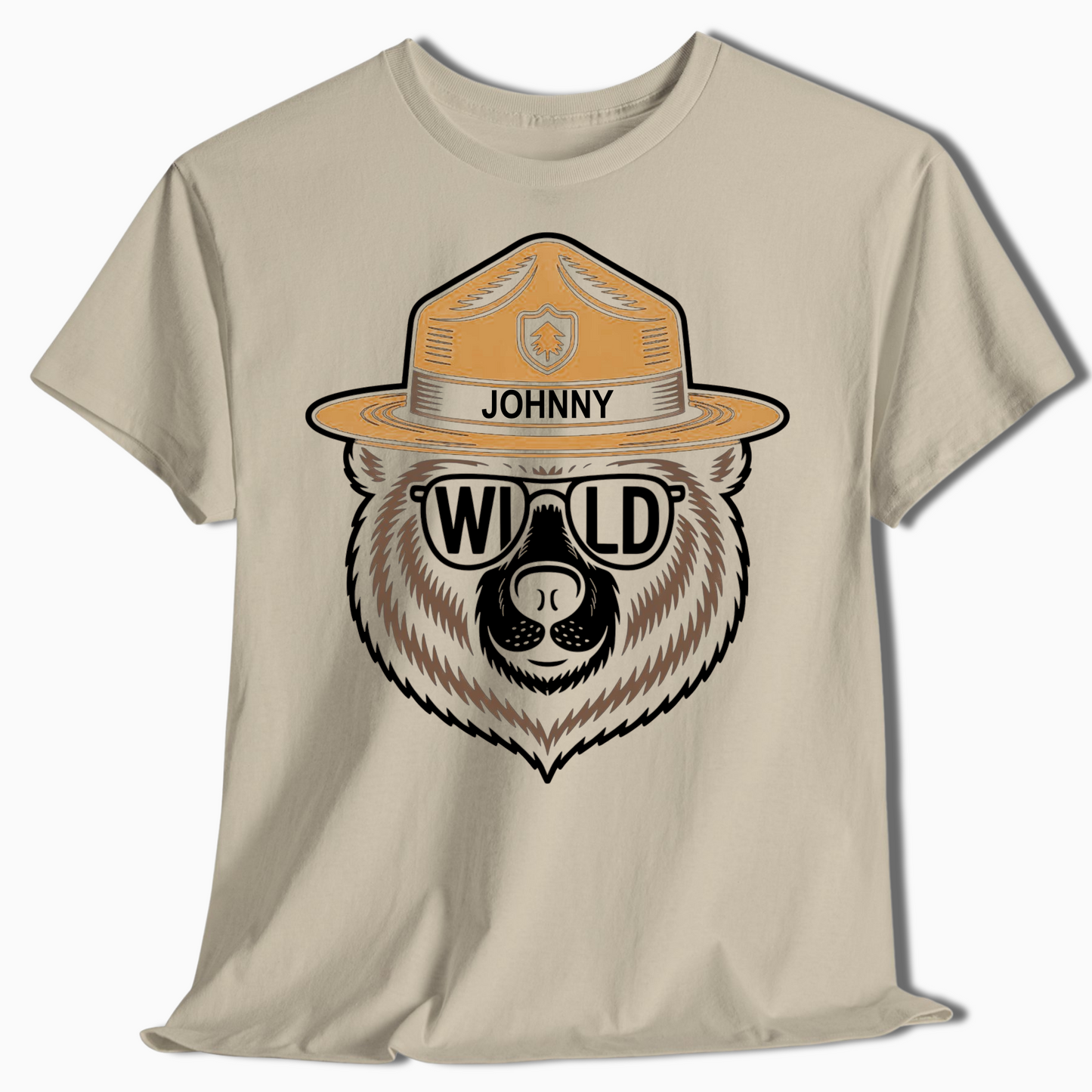 Custom Name Ranger Bear Shirt for Outdoor Lovers & Campers - t454a25