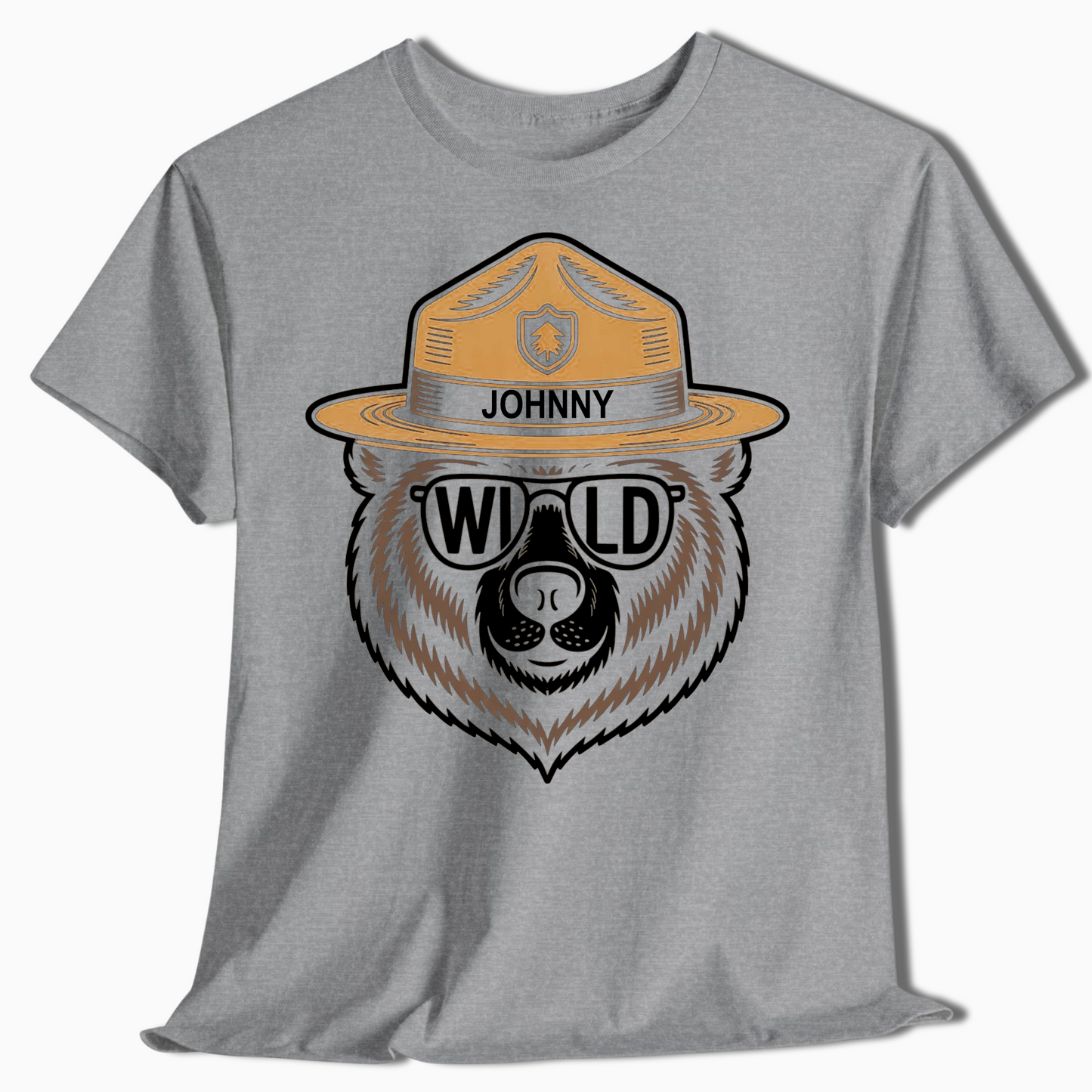 Custom Name Ranger Bear Shirt for Outdoor Lovers & Campers - t454a25